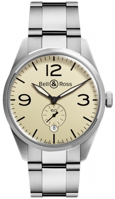 Bell & Ross BR 123 Vintage BRV 123 Original Beige Bracelet